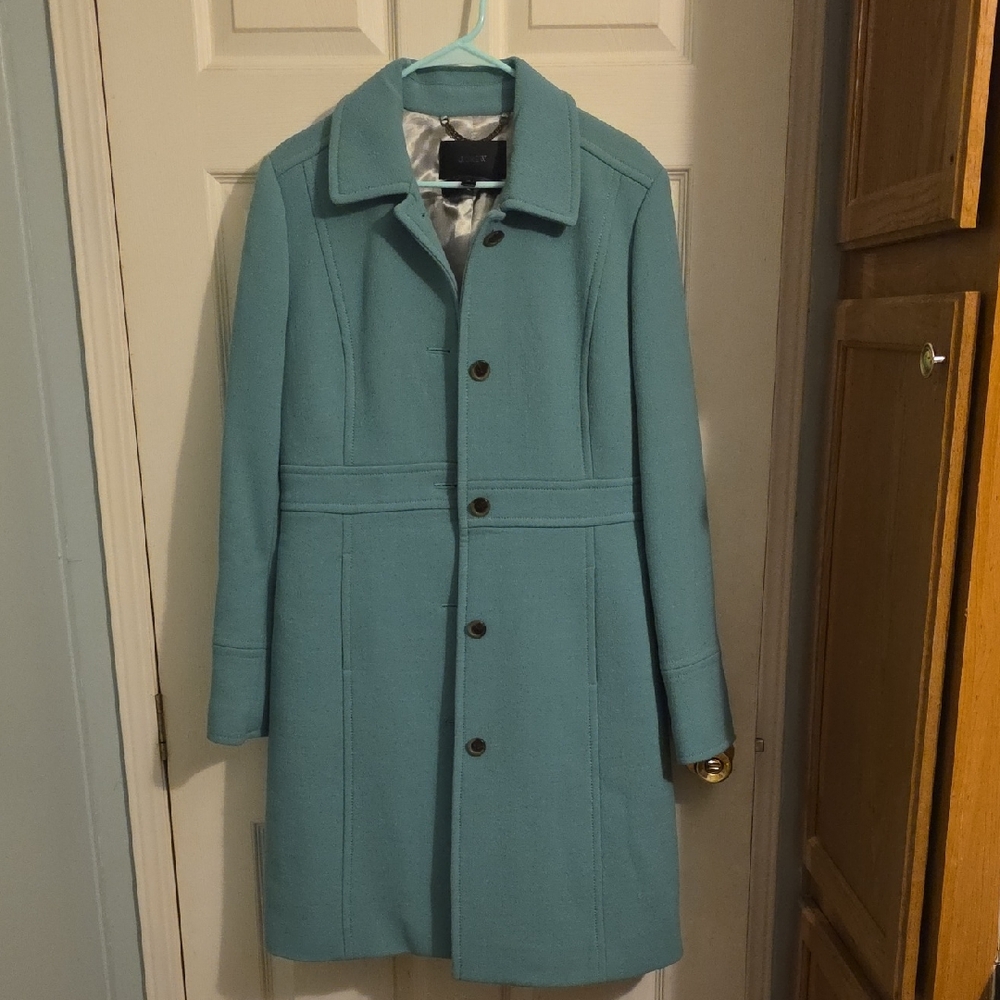 J. Crew Women's Blue Trench Coat